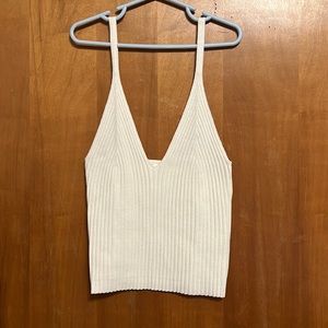 White Crop Tank
